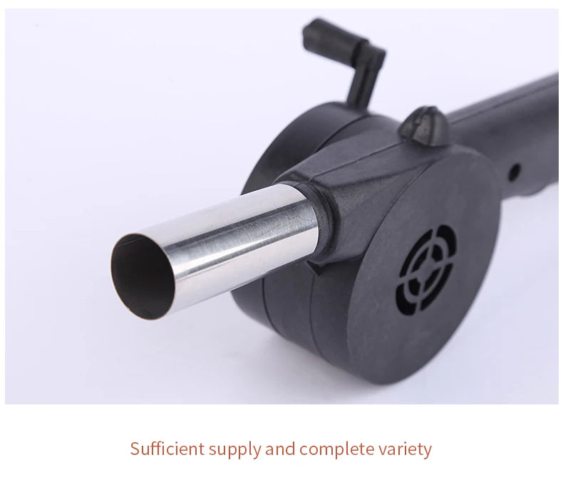 Hand-cranked Air Blower Barbecue Fan Mini Portable BBQ Grill Fire Bellows Picnic Camping Accessories Outdoor Hand Tools