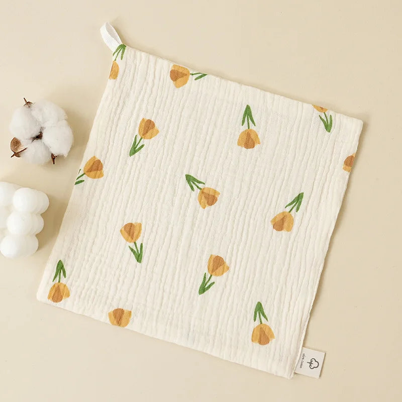 1/5pc Baby Face Towel Newborn Cotton Items Muslin Baby Bibs Handkerchief Towels Soft Saliva Towel Feeding Burp Cloths Facecloth