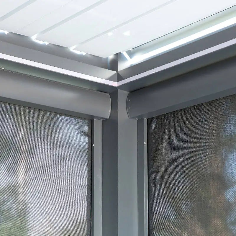 Garden Adjustable Outdoor Gazebo Customized Modern Bioclimatic Motorized Aluminium Louver Pergola