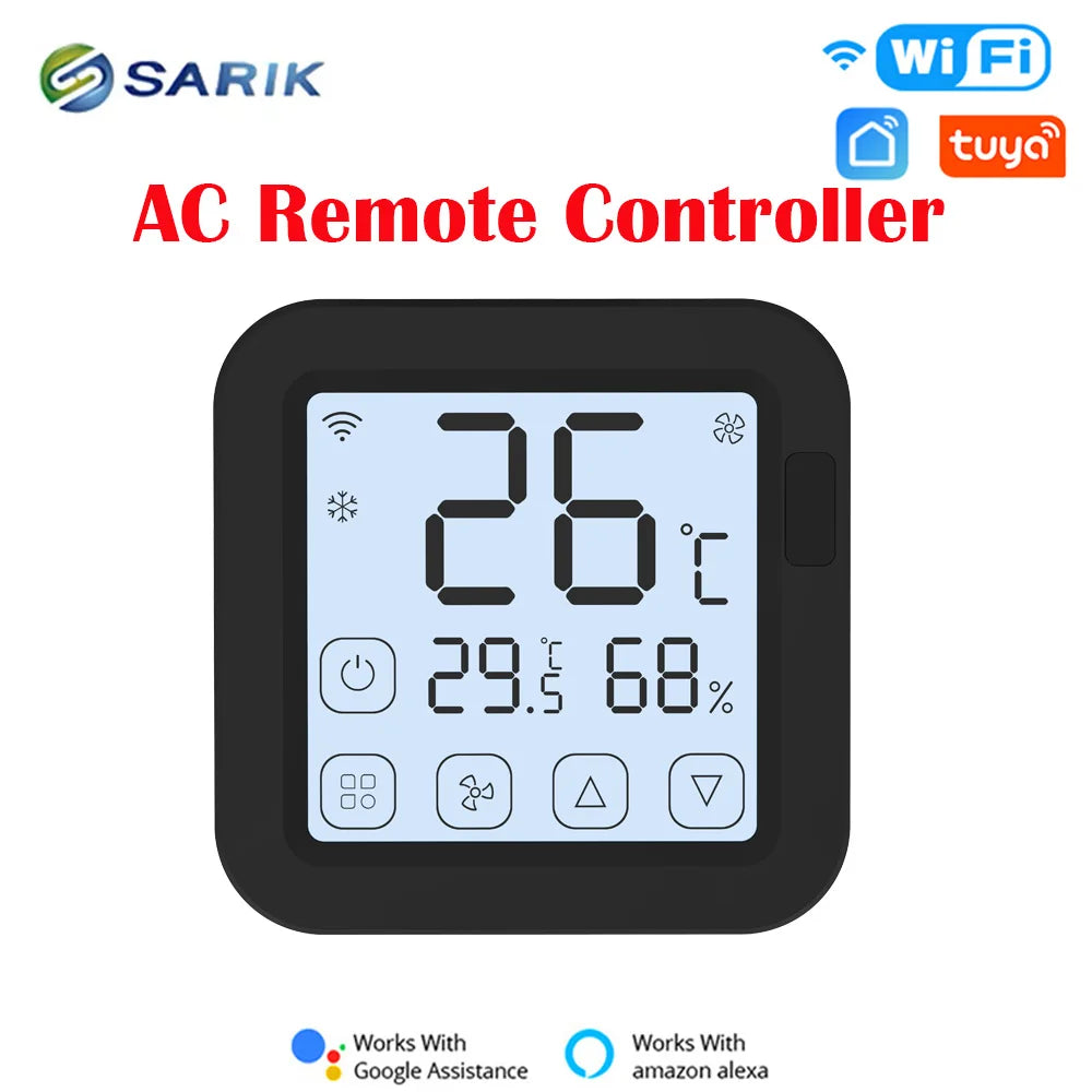 Smart Home Product Smart WiFi IR Universal Remote Temperature Humidity Sensor Remote Control with LED Screen