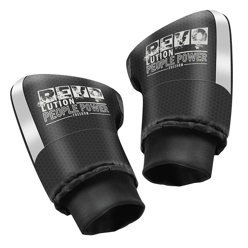 1Pair Motorcycle Handlebar Muffs Protective Motorcycle Scooter Thick Warm Grip Handle Bar Muff Rainproof Winter Warmer Gloves