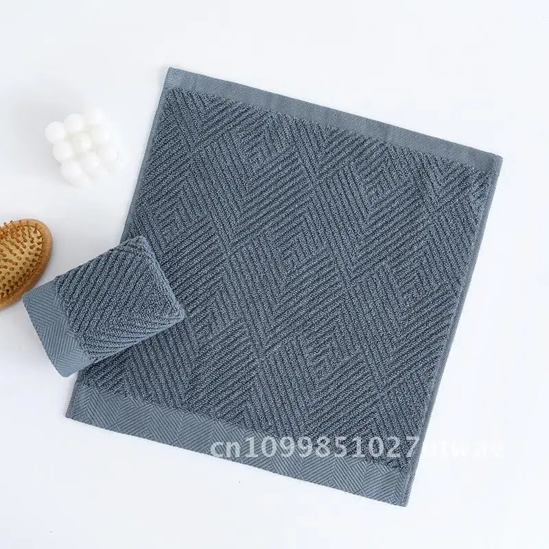 Soft Absorbent Combed Cotton Square Towel 100% Cotton Hand Towel for Baby Face Washing Thickened Household Square Scarf
