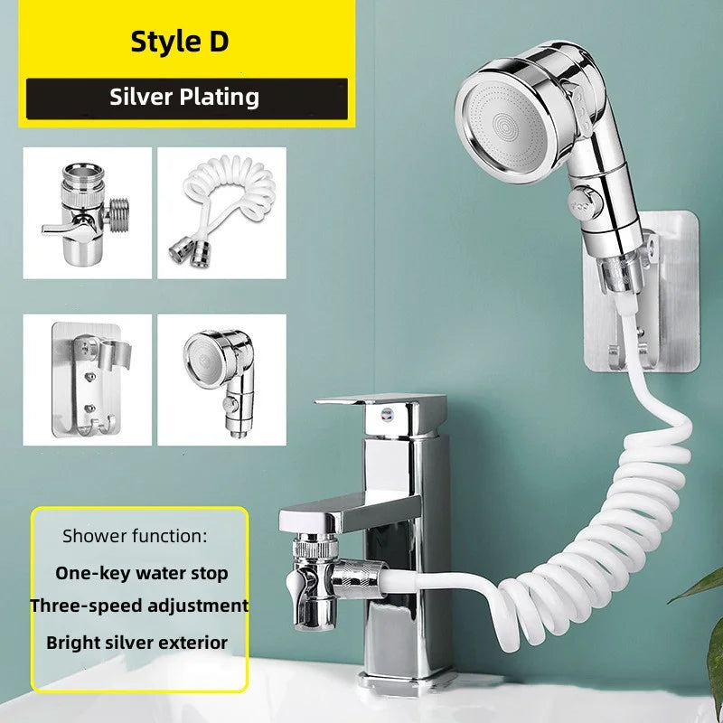Bathroom Shower Head Basin Water Tap External Shower Toilet Hold Filter Flexible Nozzle Suit Wash Hair House Artifact Shower