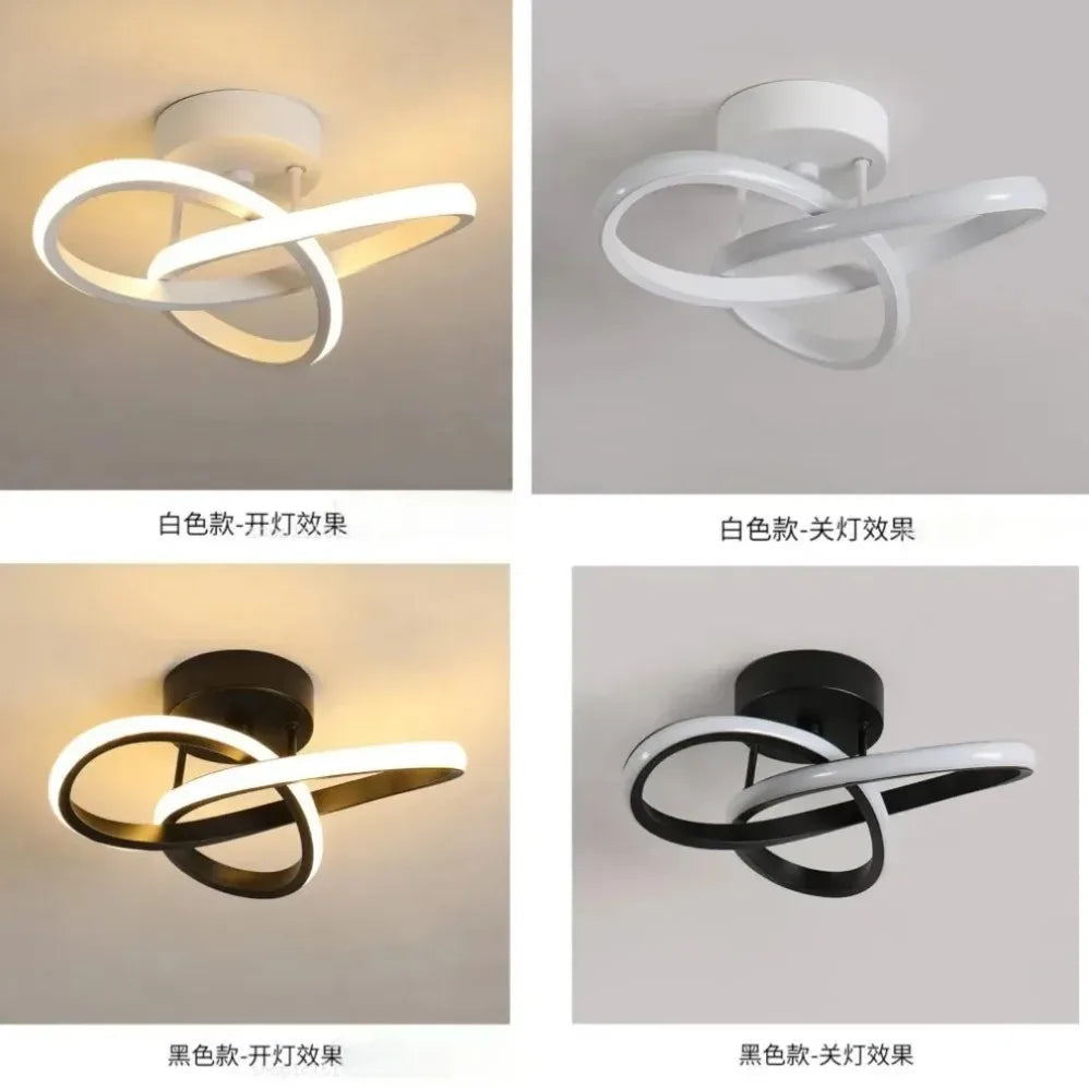 LED Strip Aisle Ceiling Lights Modern Minimalist Living Room Lamps For Balcony Entrance Staircase Home Decor Multiple shapes