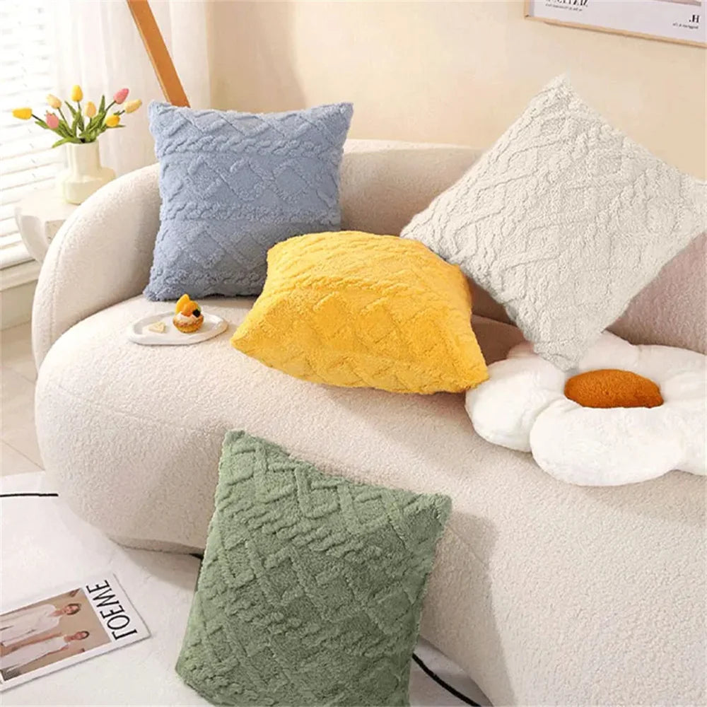 Kitinjoy Throw Pillow Covers 40x40 For Sofa Decro Soft Plush Cushion Covers 50x50cm Home And Decoration Luxury Throw Pillow Case