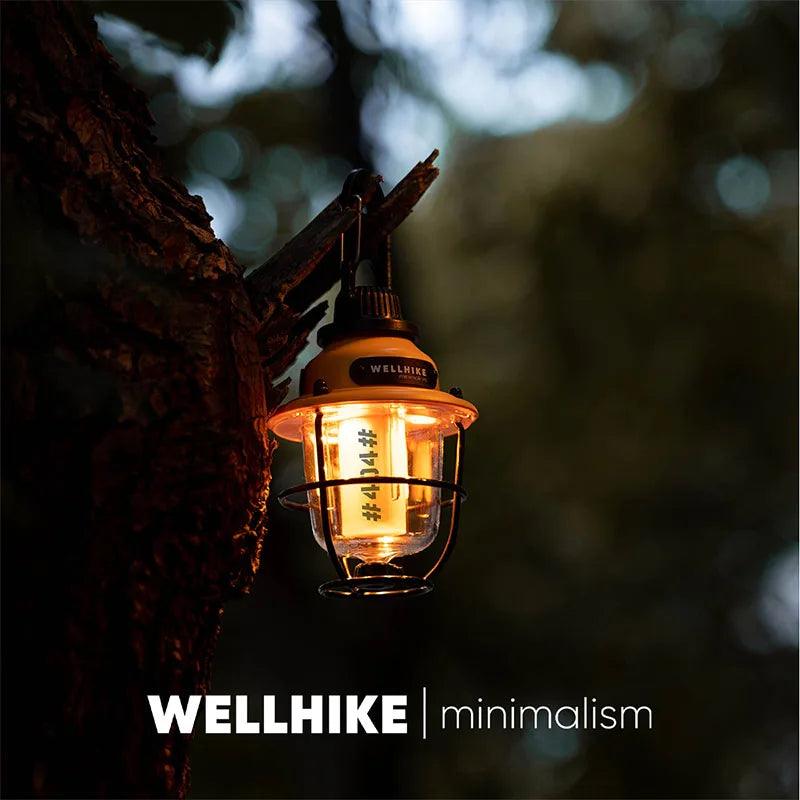 WELLHIKE Outdoor Lighting Camping Lights Long Life Locking Pinecone Light LED Multifunction Ambient Light Tent Canopy Flashlight