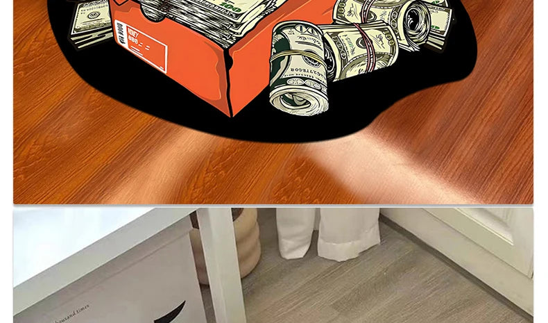 Bedroom Rug Shoe Mat Creative Shoe Box Living Room Mats Fashion Lounge Trend Decor Entrance Sneakers Carpet Alfombra Habitación