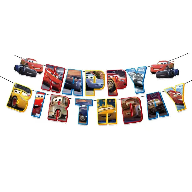 New Lightning McQueen Car Party Supplies Disposable Tableware Paper Plate Party Favors for Kids Birthday Party Decor Baby Shower