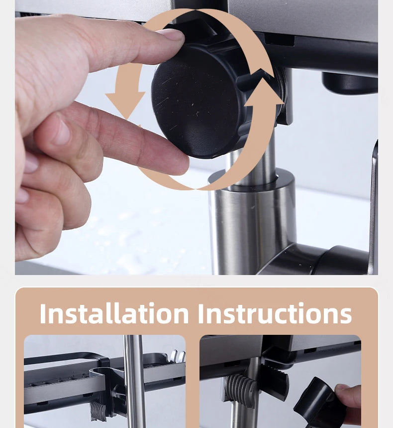 Kitchen Faucet Rack  Kitchen Accessories Sponge Storage Rack Kitchen Sink Rack Holder Dishcloth Towel Rack Filter Basket