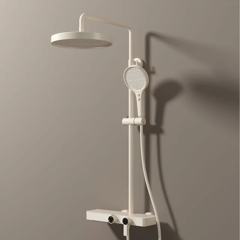 Bathroom Shower System Set Hot and Cold Control Multifunctional Knobbed Triple Function Water Outlet  Pressurized Shower Set