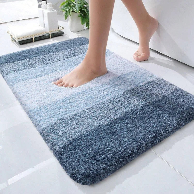 Bathroom Rugs Non-Slip Bath Rugs Dirty Resistant Plush Carpet Toilet Absorbent Bath Rugs  Plush Carpet Wash Dry Shower Pad