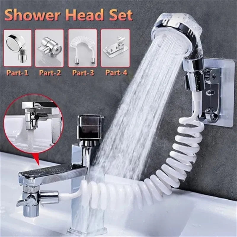 Bathroom Shower Head Basin Water Tap External Shower Toilet Hold Filter Flexible Nozzle Suit Wash Hair House Artifact Shower