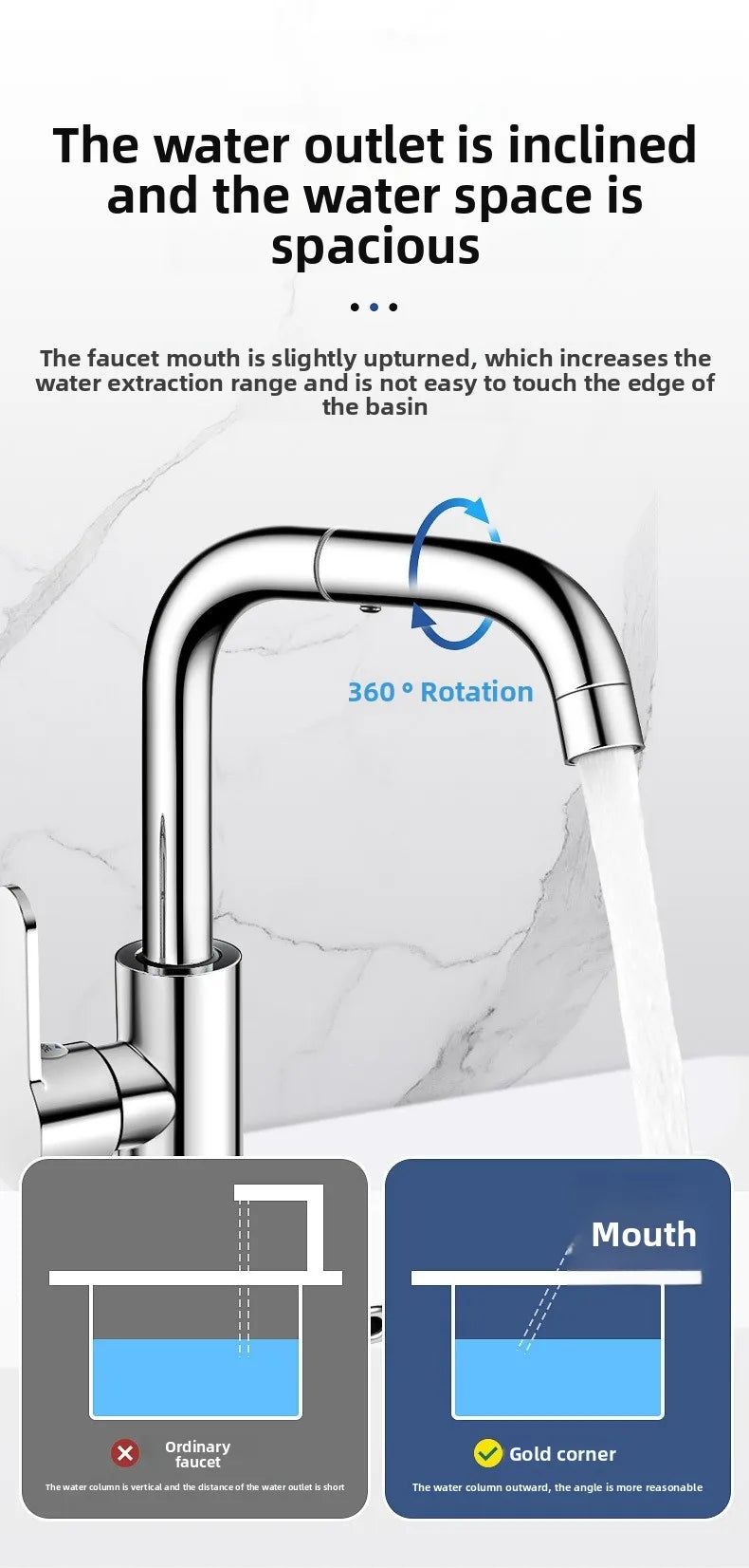 Bathroom faucet washbasin for home hot and cold water two-in-one washbasin washbasin