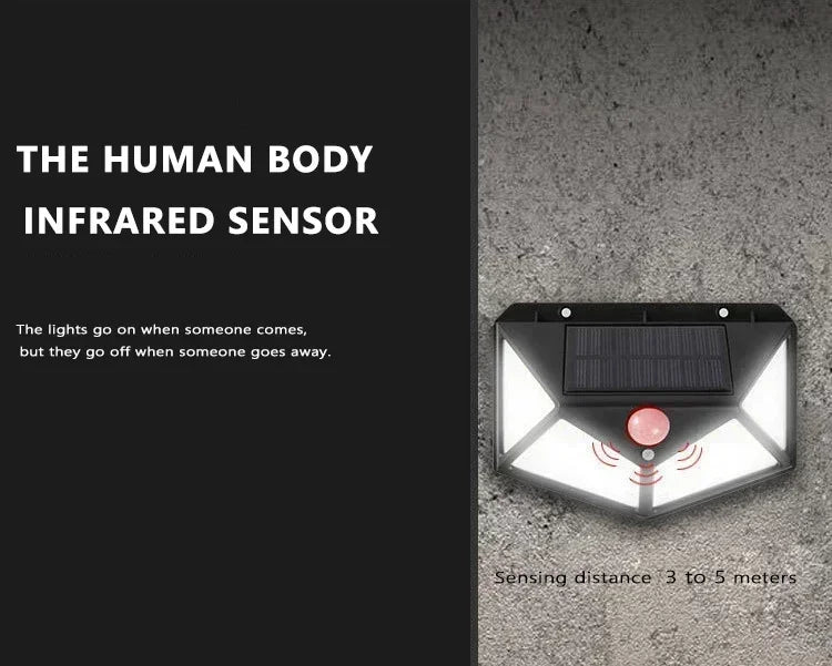 LED Solar Lights Outdoor Waterproof External Solar Lamp Motion Sensor Garden Lights Solar Power Sunlight Yard Wall Street Light