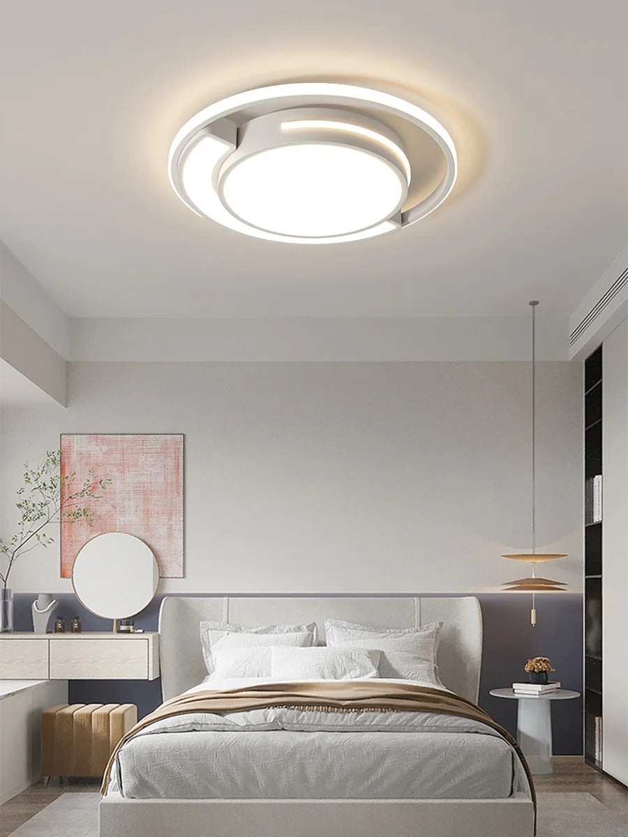 2025 new-style living room lamp, a minimalist modern round ceiling lamp, is suitable for bedrooms and living rooms.
