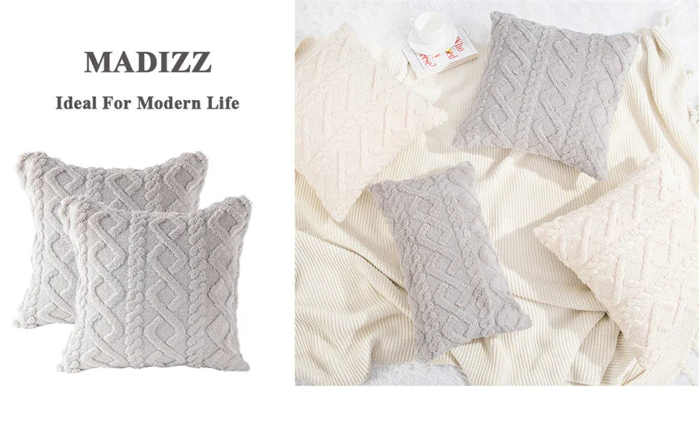 Kitinjoy Throw Pillow Covers 40x40 For Sofa Decro Soft Plush Cushion Covers 50x50cm Home And Decoration Luxury Throw Pillow Case