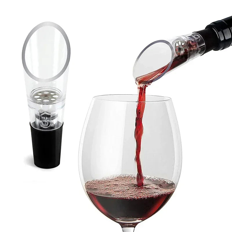 Red Wine Aerator Acrylic Bottle Stopper Decanter Wine Pourer Aerating Pour Spout Wine Air Aerator Bar Accessories