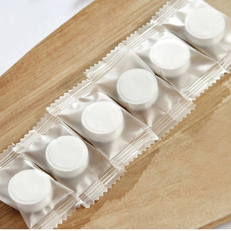 100/50PCS Compressed Towel Portable Disposable Coin Tissue Soft Odorles Water Uptake Mini Towel Cleaning Makeup Removal Tissue