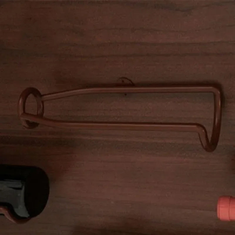 European Style Red Wine Rack Creative Wall Mounted Single Decorative Frame Suspension Wine Rack Display Rack