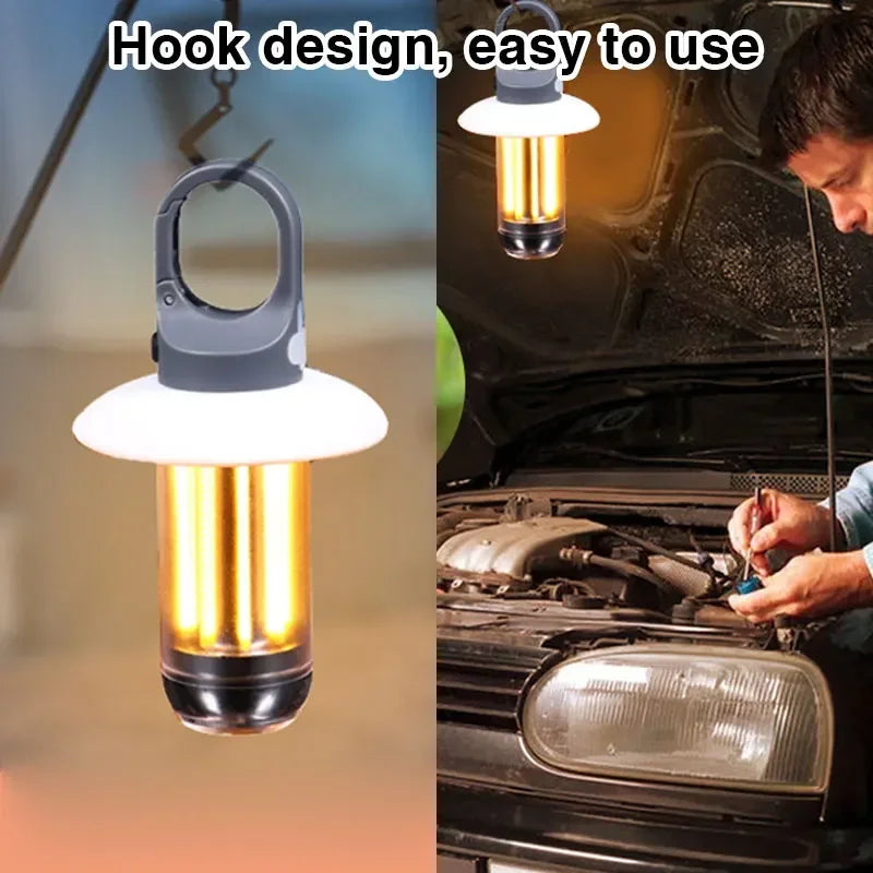 Rechargeable LED Portable Light Super Bright Flashlight Camping Light Work Light