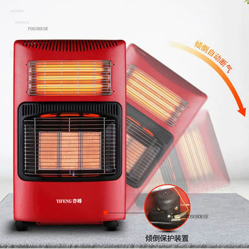 Outdoor Patio Heaters Energy-saving Gas Heater Household Fast-heating Oven Multi-functional Indoor Natural Gas Liquefied Gas