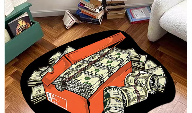 Bedroom Rug Shoe Mat Creative Shoe Box Living Room Mats Fashion Lounge Trend Decor Entrance Sneakers Carpet Alfombra Habitación
