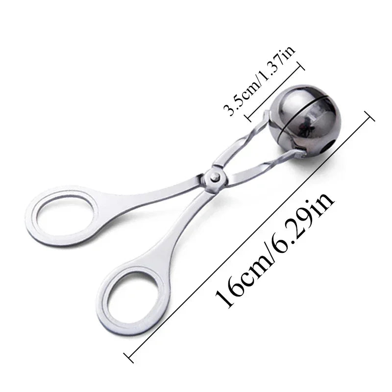Meat Ball Maker Tool Stainless Steel Clip Round