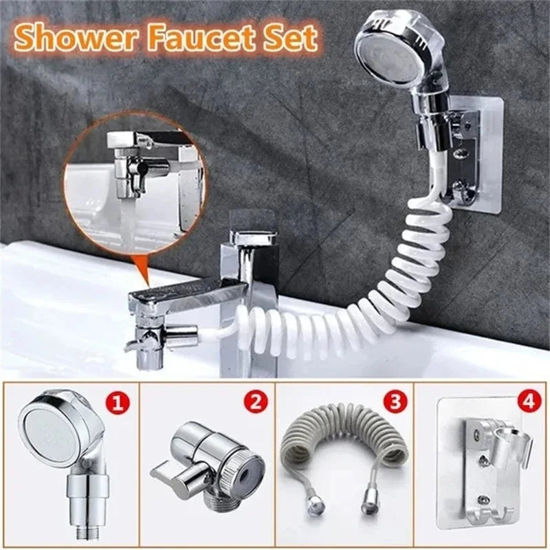 Bathroom Shower Head Basin Water Tap External Shower Toilet Hold Filter Flexible Nozzle Suit Wash Hair House Artifact Shower