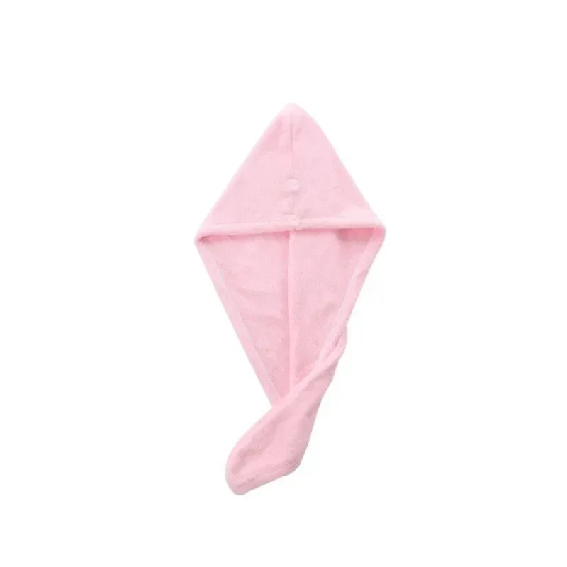 Drying Hair Towel Dry Hair Cap Microfiber Hair Drying Wrap Strong Water Absorbent Triangle Shower Hat Wiping Hair Towel Tool