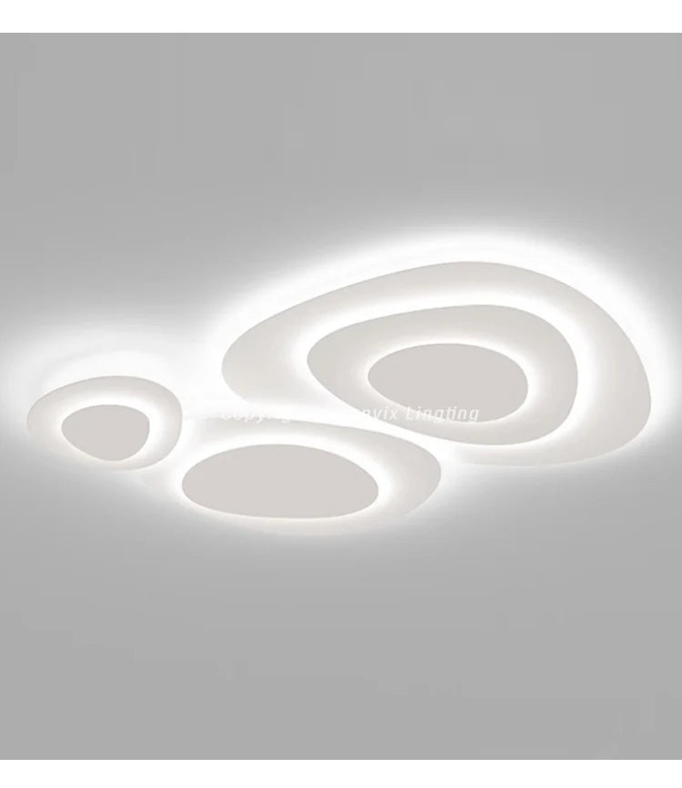 Living Room Ceiling lamp For Bedroom Dining Indoor Lighting Fixtures Milk White Wind Luminaria Home decor led light fixture lamp