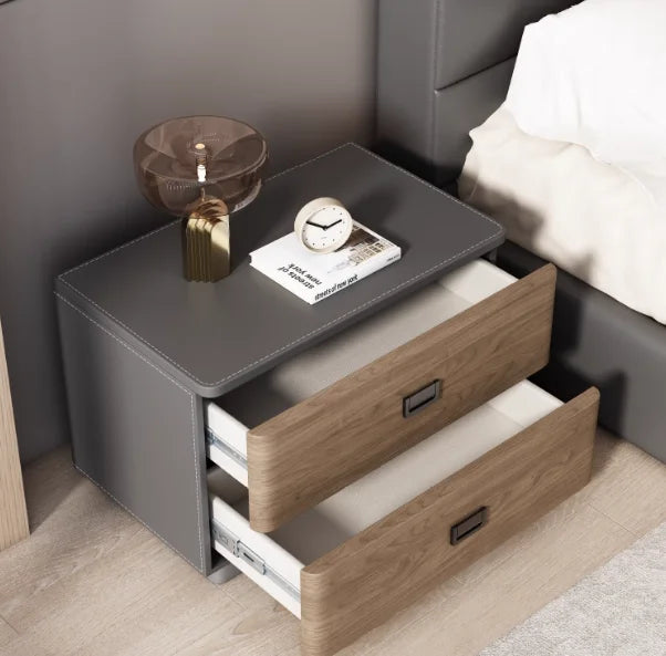 Bedroom Storage Bedside Table Italian Style Space Saving Bedside Tables Aesthetic Modern Mesitas De Noche Home Furniture