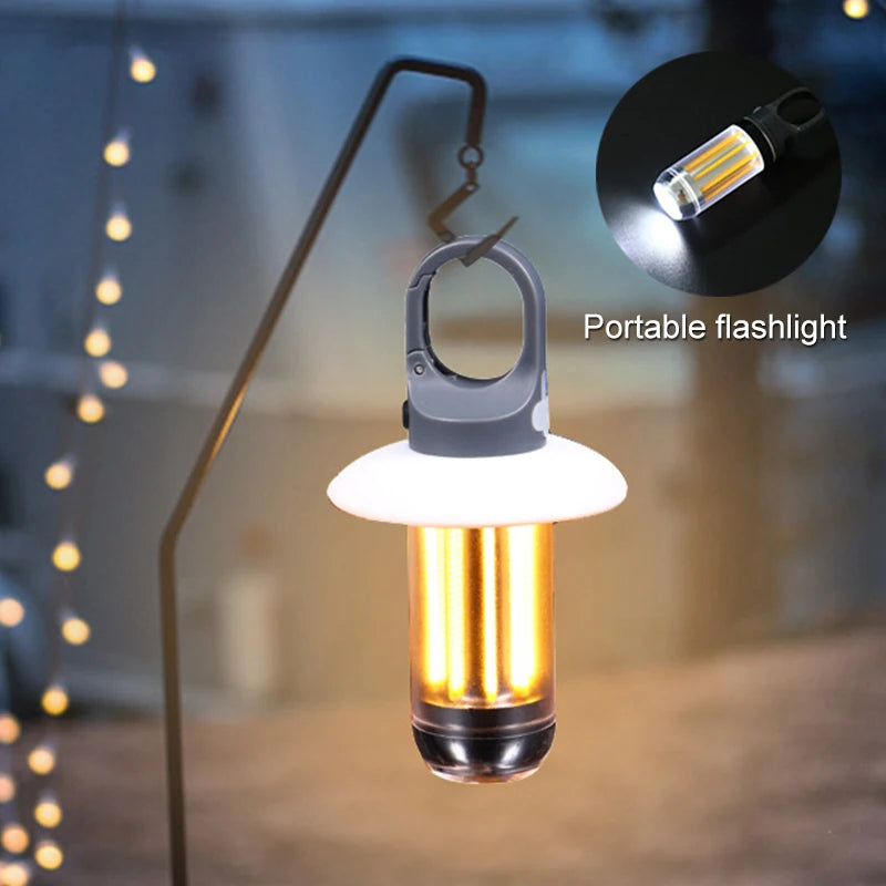 Rechargeable LED Portable Light Super Bright Flashlight Camping Light Work Light