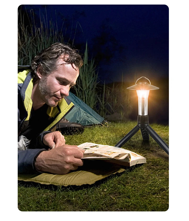 Rechargeable LED Portable Light Super Bright Flashlight Camping Light Work Light