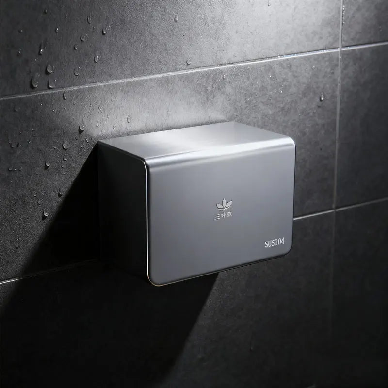 Bathroom Tissue Box Non-perforating Wall-mounted Toilet Tissue Rack Bathroom Waterproof Paper Box Washroom Bathroom Accessories