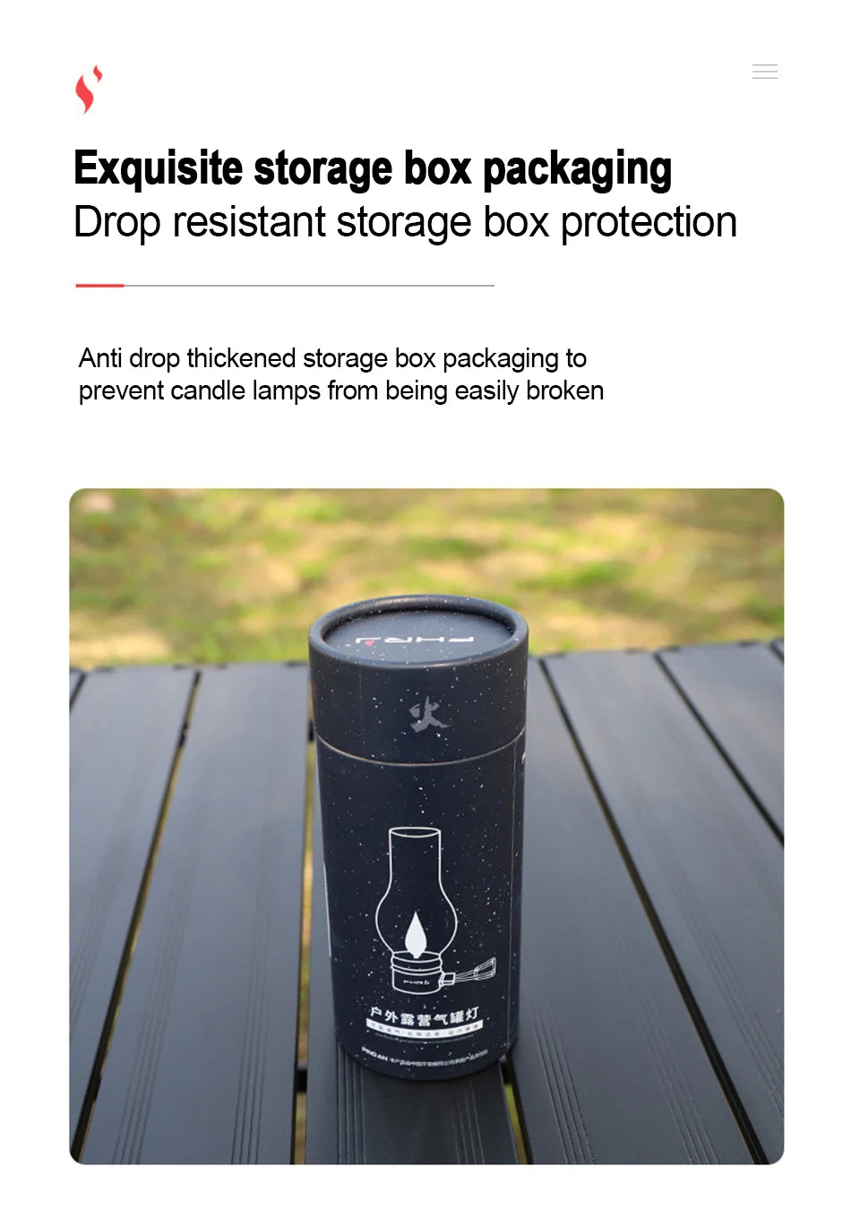 Portable Camping Gas Candle Lamp Light Compact Butane Gas Light Outdoor Use for Camping Fishing Picnic Night Light Gas Lamp