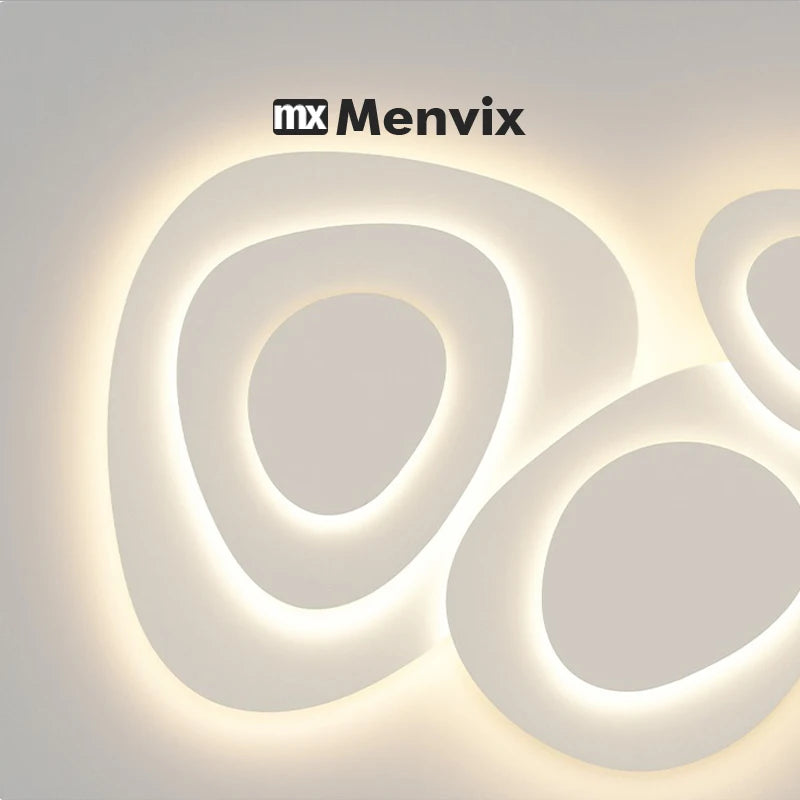 Living Room Ceiling lamp For Bedroom Dining Indoor Lighting Fixtures Milk White Wind Luminaria Home decor led light fixture lamp