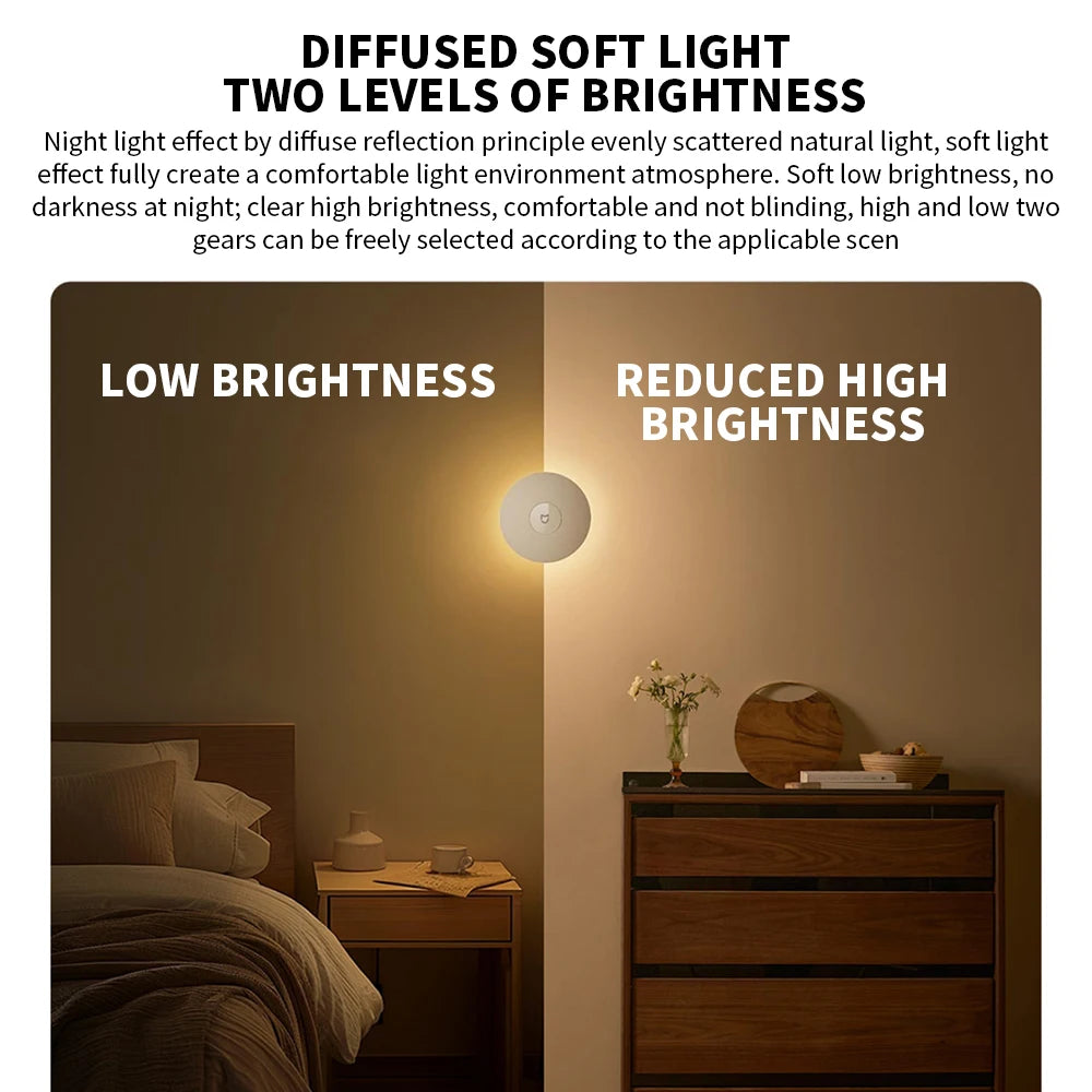 Original New MIJIA Night Light 3 Adjustable Brightness Infrared Smart Human Body Sensor Magnetic Base For Smart Home Life