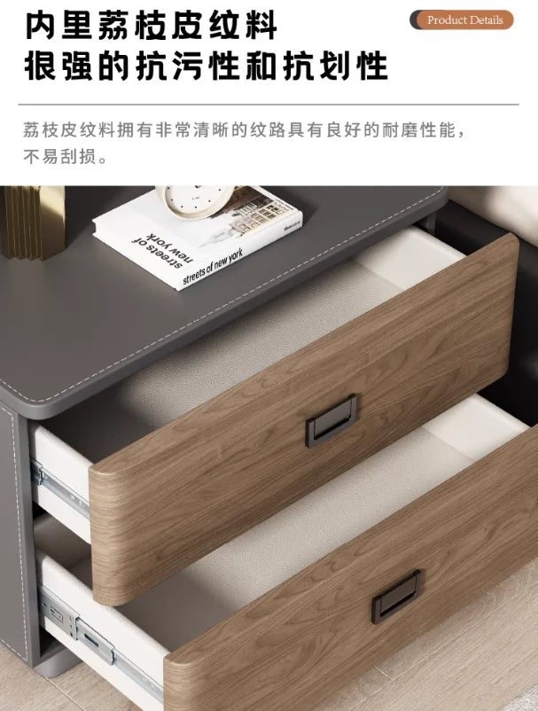 Bedroom Storage Bedside Table Italian Style Space Saving Bedside Tables Aesthetic Modern Mesitas De Noche Home Furniture