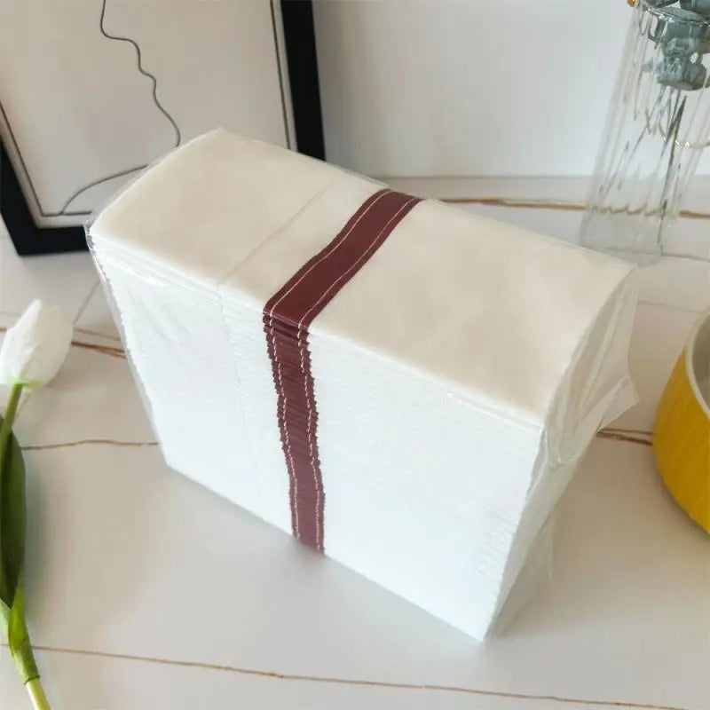 50/100Pcs 40*40cm Square Satin Table Napkin Hotel Serving Table Napkins Wedding Party Soft Handkerchief Christmas Home Table Dec