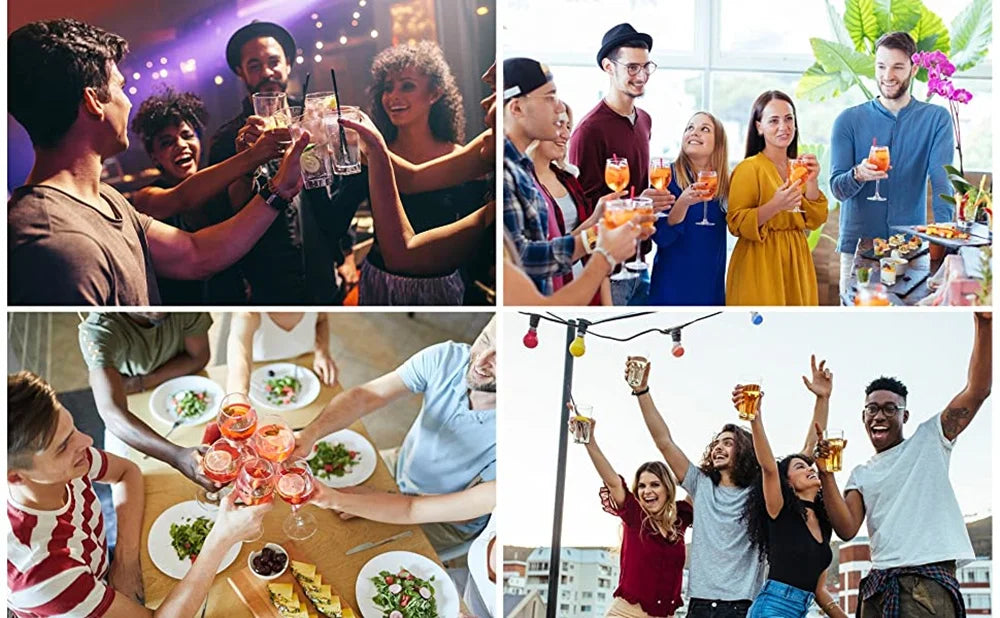 Boston Cocktail Shaker Set 20-Piece Bartender Kit for Home Bar Drink Wine Martini Mixer Cocktail Shaker Bartender Tool 550&750ML