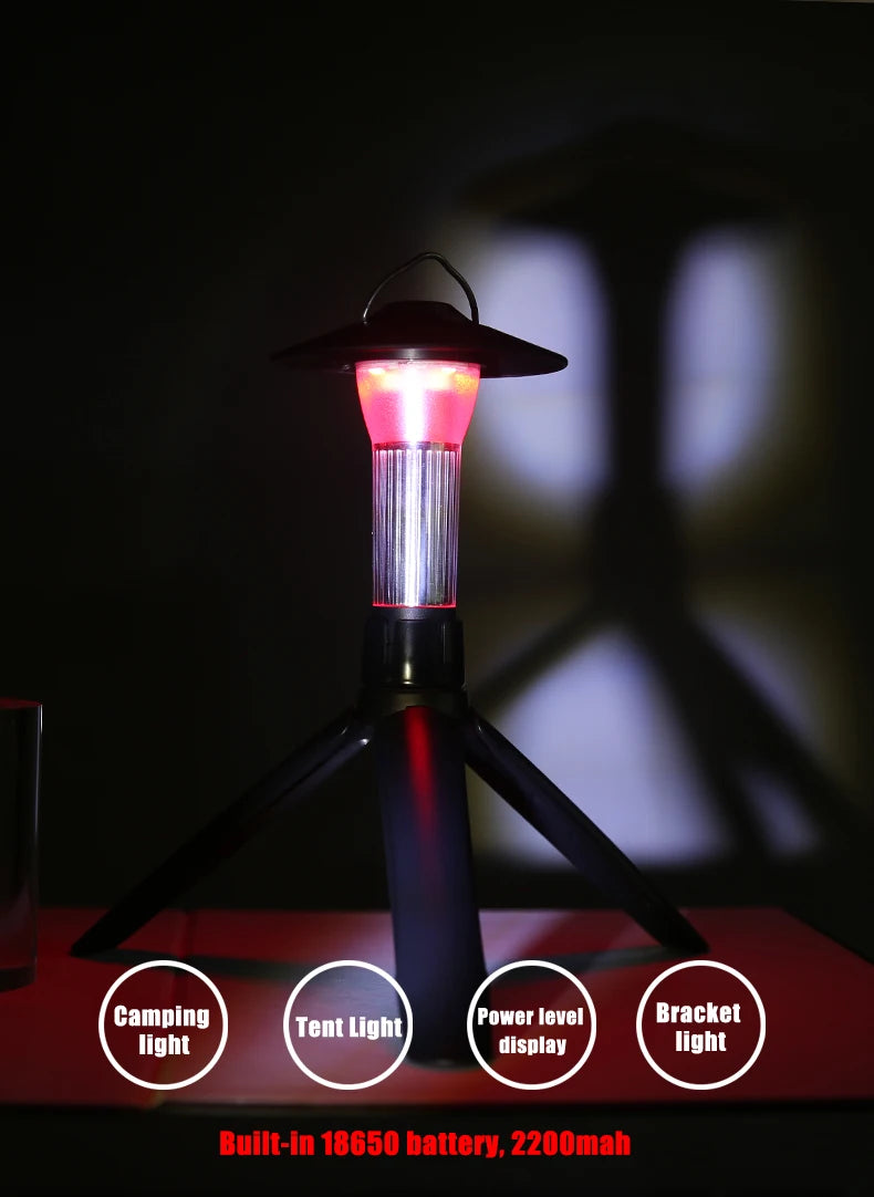 Rechargeable LED Portable Light Super Bright Flashlight Camping Light Work Light