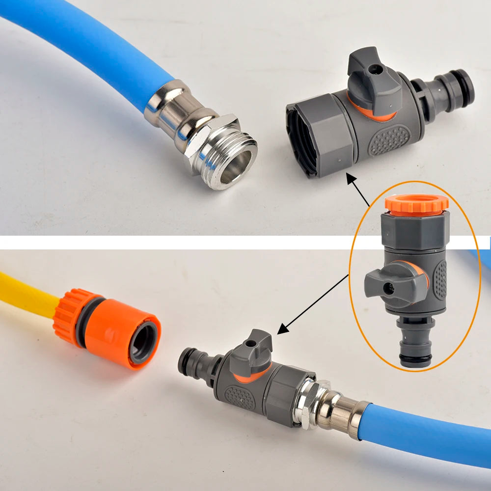 Garden Hose Quick Connector  Stop Water Connector