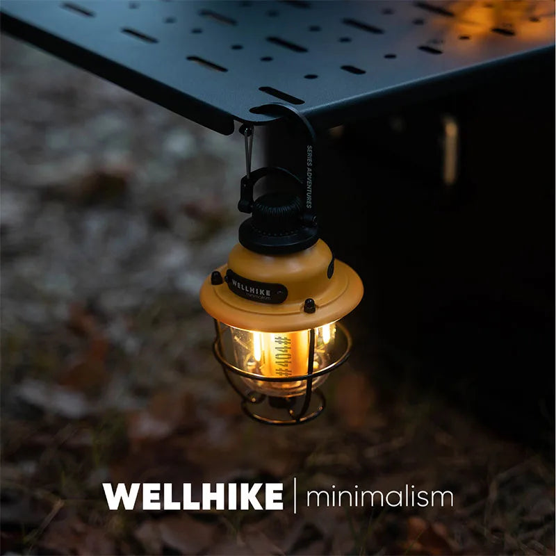 WELLHIKE Outdoor Lighting Camping Lights Long Life Locking Pinecone Light LED Multifunction Ambient Light Tent Canopy Flashlight