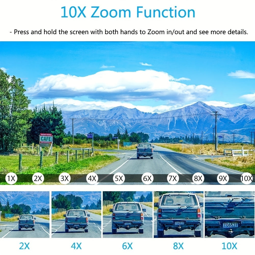 Overscam 6MP 10X Zoom Light Bulb Security WIFI Camera, Wireless Security Camera, Double Lens Mini 355° PTZ Panoramic Smart Home IP Camera, E27 Light Socket Camera 2.4g Full Color Night Vision, Baby Pet Monitor, Two Way Audio