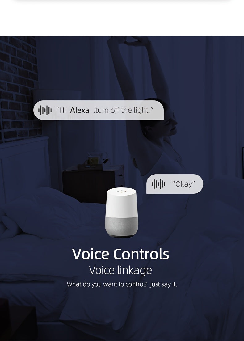 1pc, TUYA WiFi Smart Switch Breaker, Wireless Remote Control Remote Mobile Control, Metering Timer Countdown Smart Home, Tuya, Smart Life