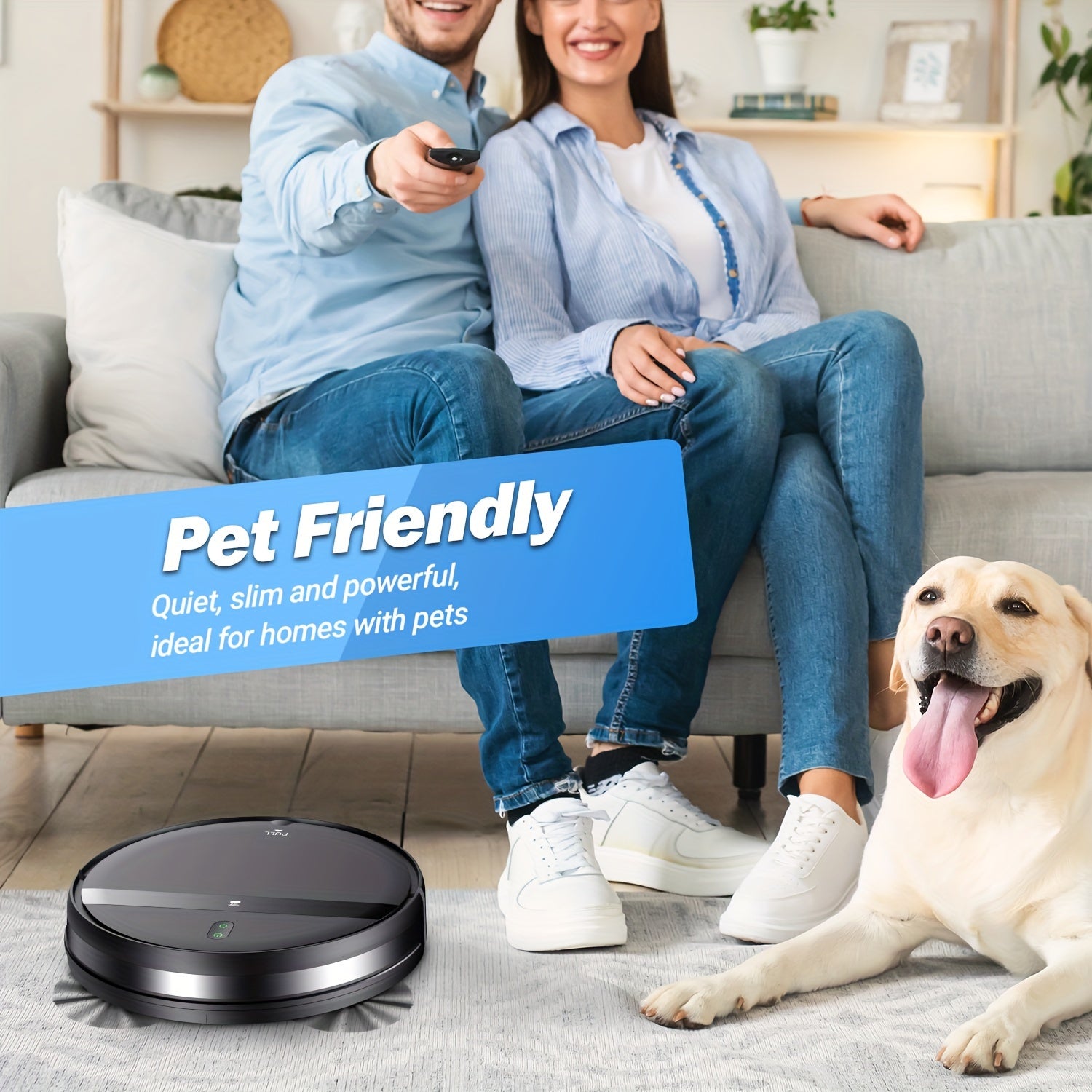 5200mAh Advanced Robot Vacuum Cleaner - Automatic Charging, Sweeping, Mopping, Smart Home Navigation, Quiet Operation, Pet Hair and Allergen Friendly, Easy Scheduled Cleaning